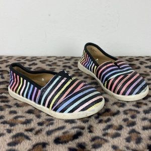 Toddler Striped Rainbow Shoes